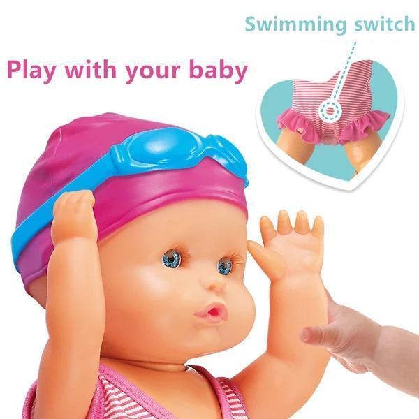 swimming doll baby