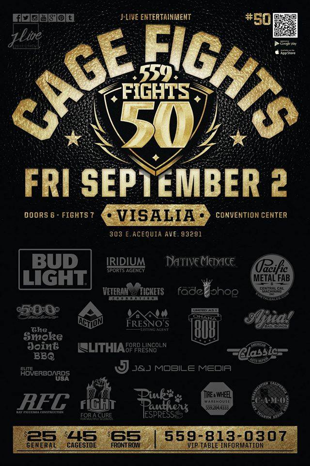 559 Fights 50 Poster