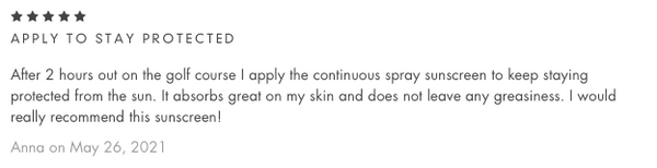 Aloe Up Sunscreen Spray Review