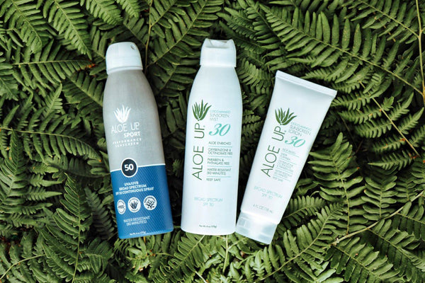 Aloe Up Spray and Lotion Sunscreen