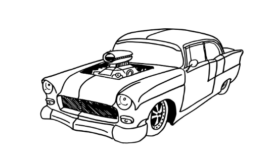 Download 18 Coloring Pages Muscle Cars Instant Download Pack Of Colorable Muscl Gleznukalns