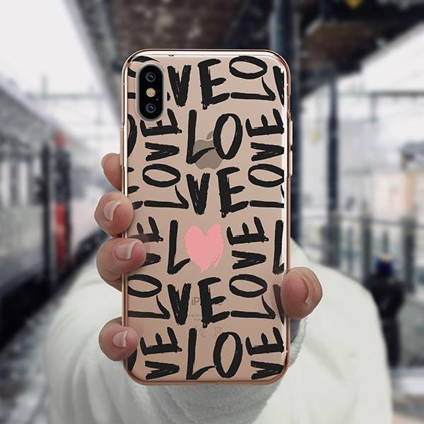 Spread The Love Iphone Xs Case Clear Milkyway