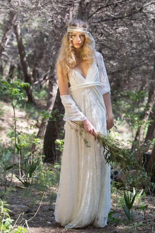 ivory bohemian dress