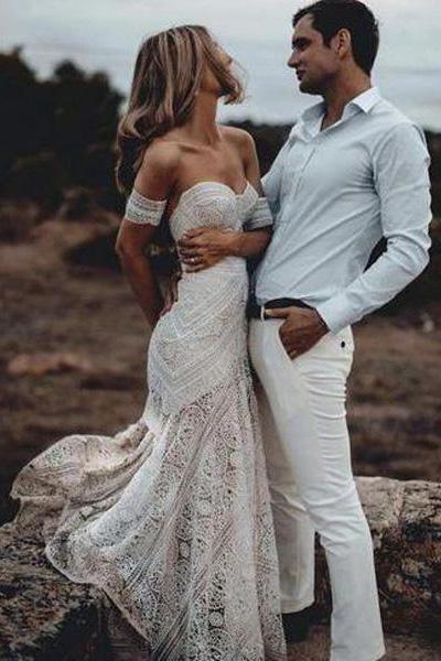 boho bride wedding dress