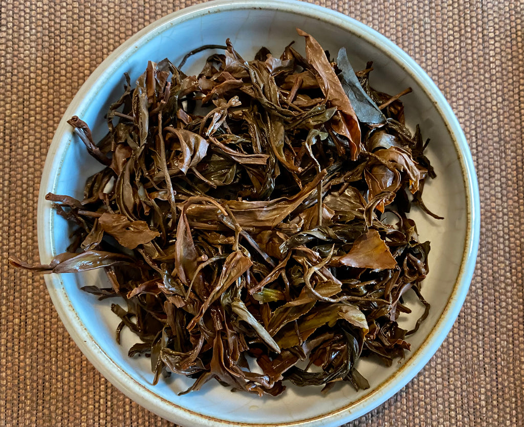 Red Jade Black Tea brewed leaves