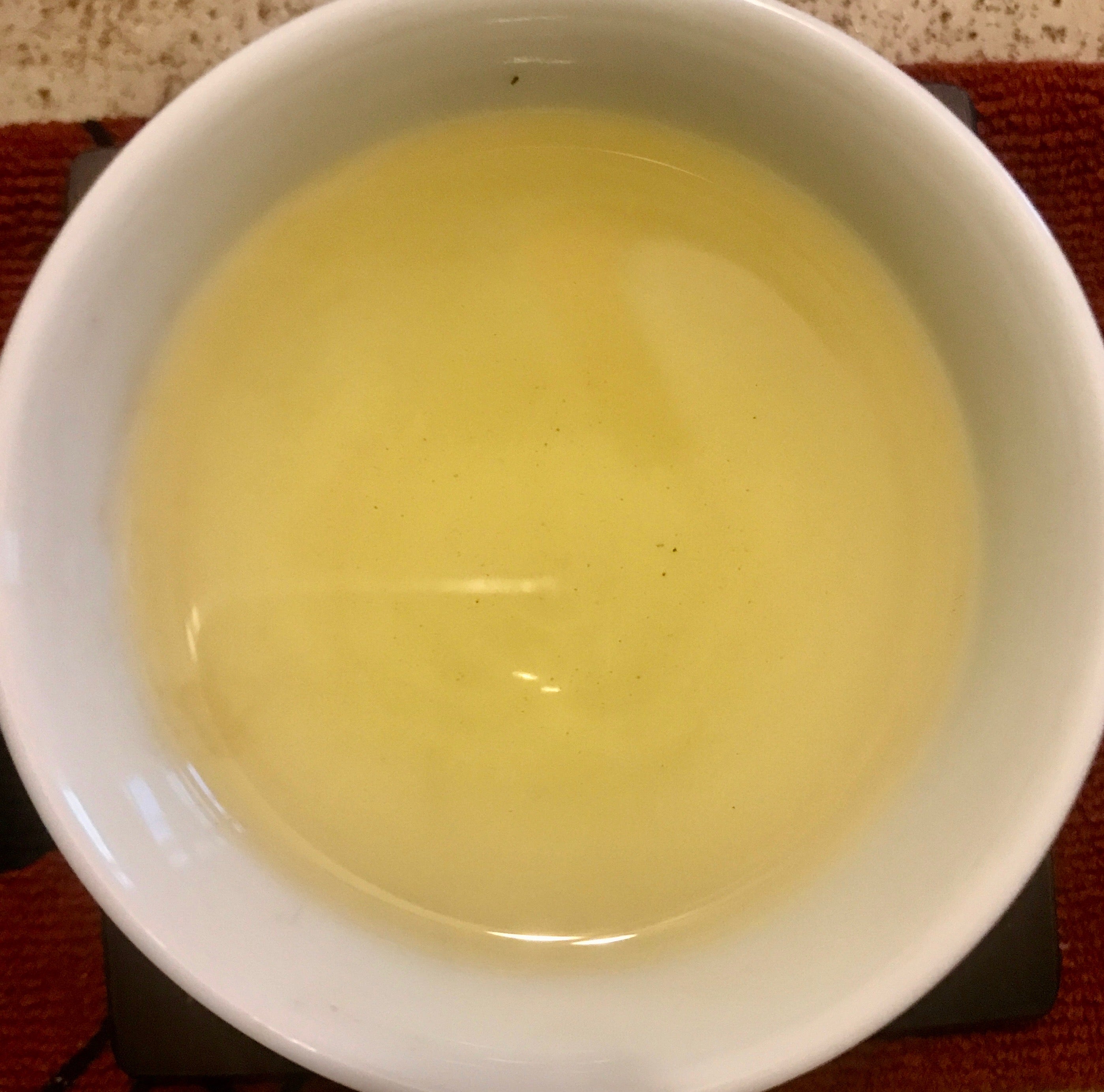 Eco-Cha Tea Club Light Roast Concubine Oolong brewed tea in a cup