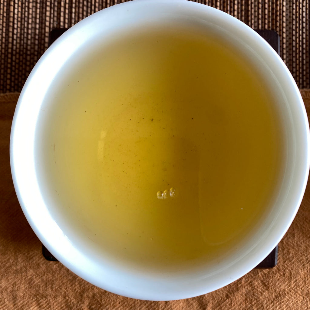 Traditional Lugu Oolong Tea in a cup