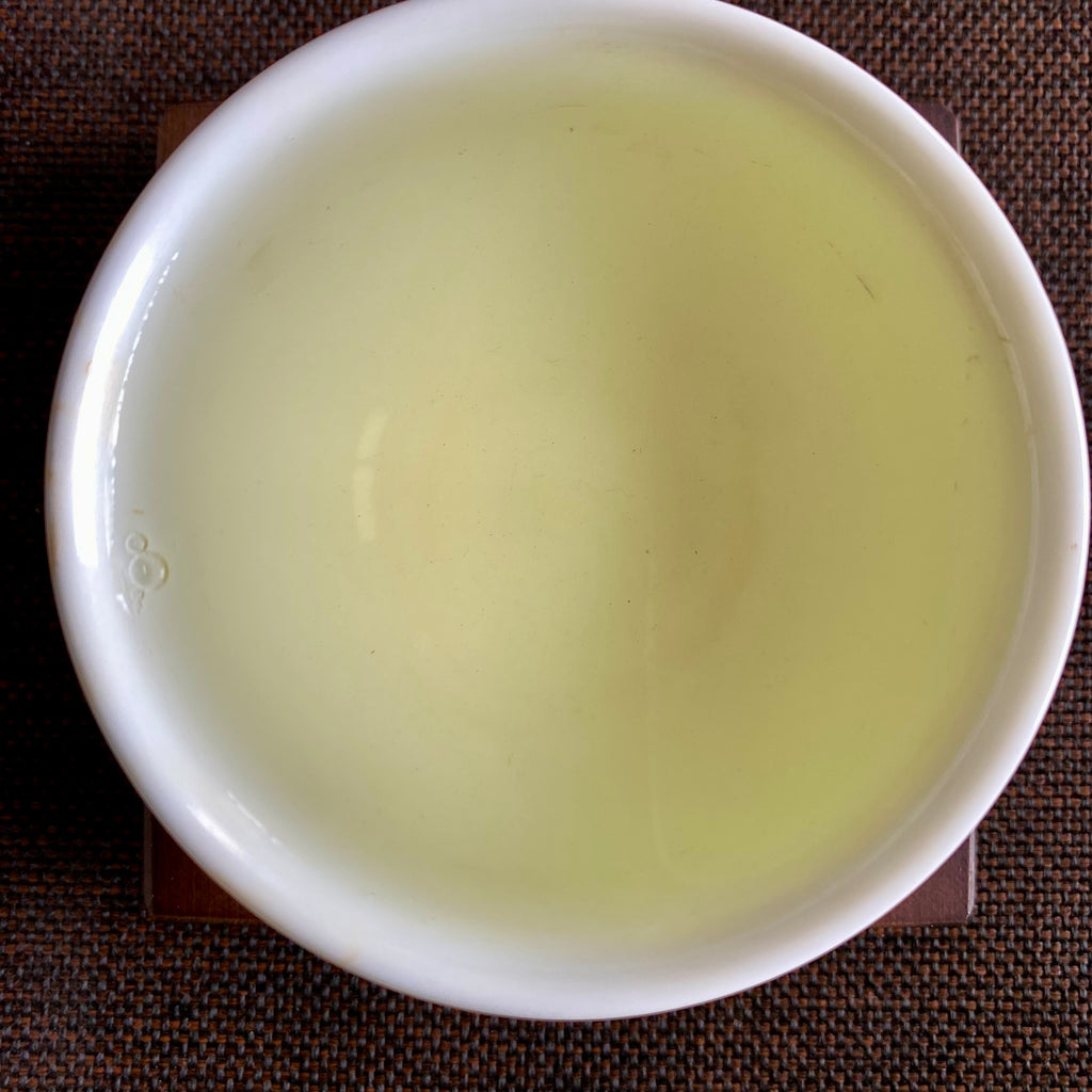 Early Spring Bi Luo Chun Green Tea Brewed