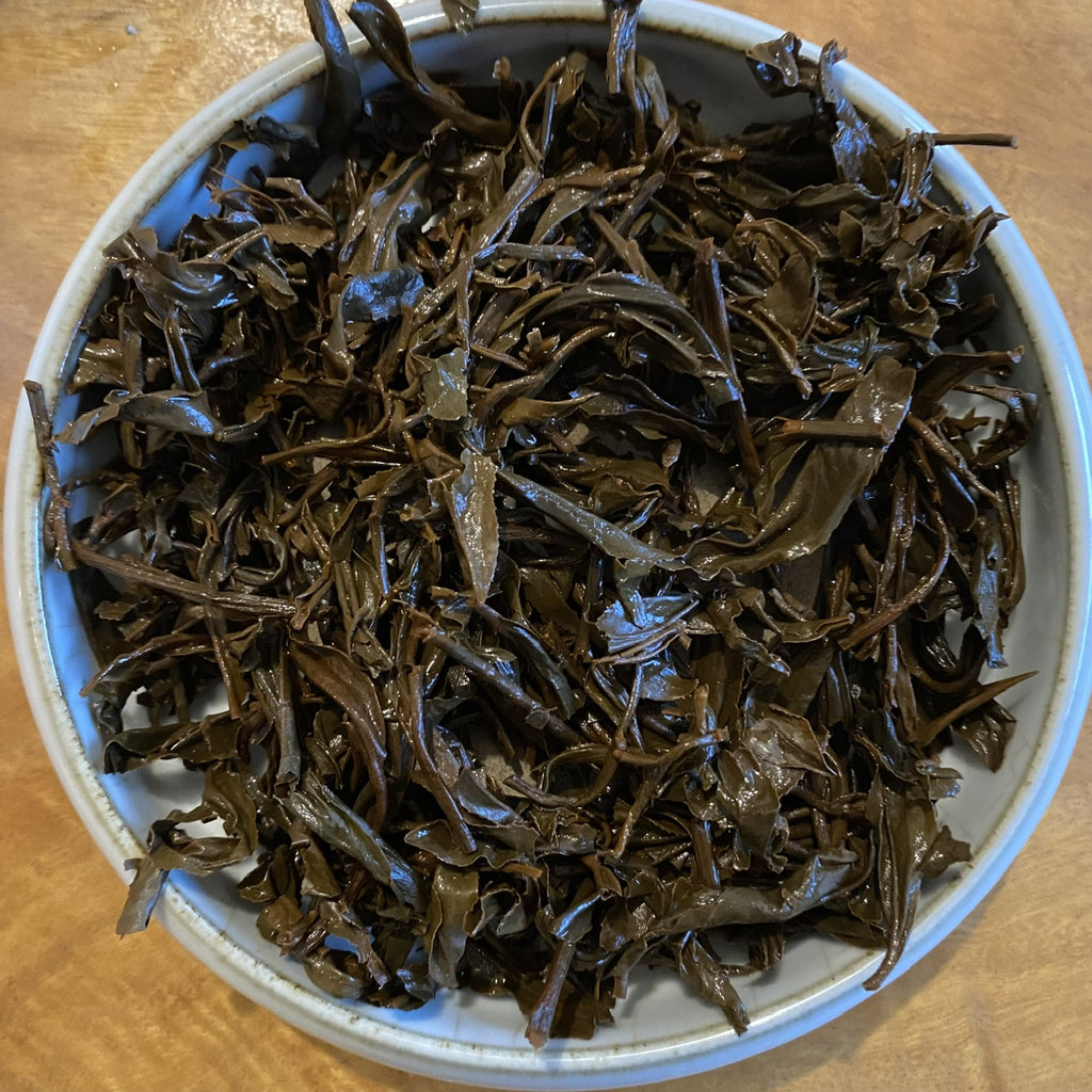 Ying Xiang Small Leaf Black Tea brewed leaves