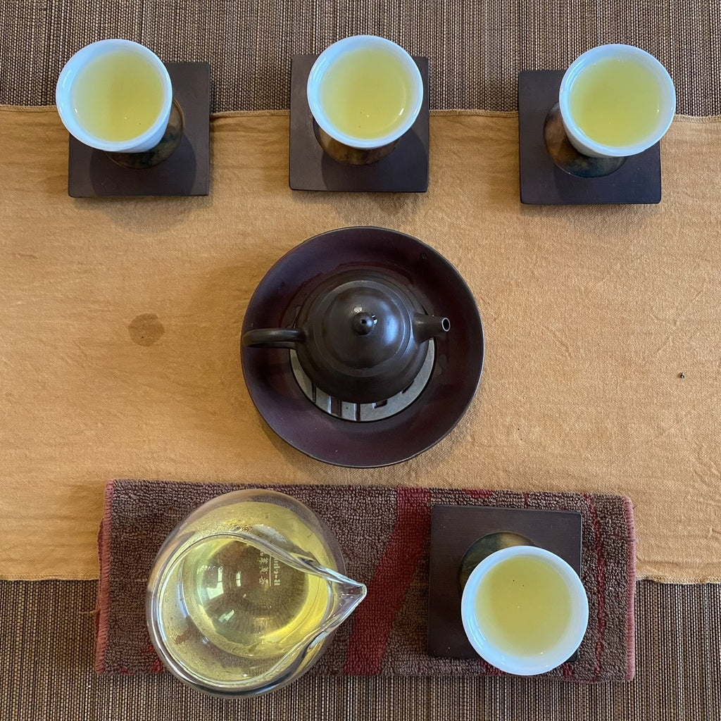 Li Shan High Mountain Oolong tea gong fu brew