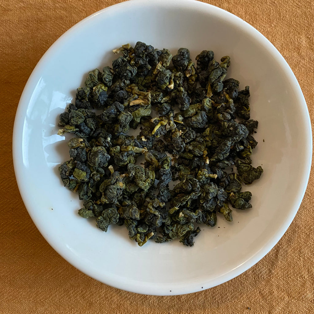 Li Shan High Mountain Oolong Tea dried leaves