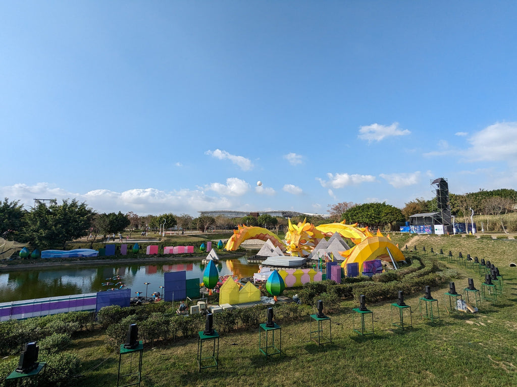 A large dragon lantern is the main attraction at the Central Taiwan Lantern Festival