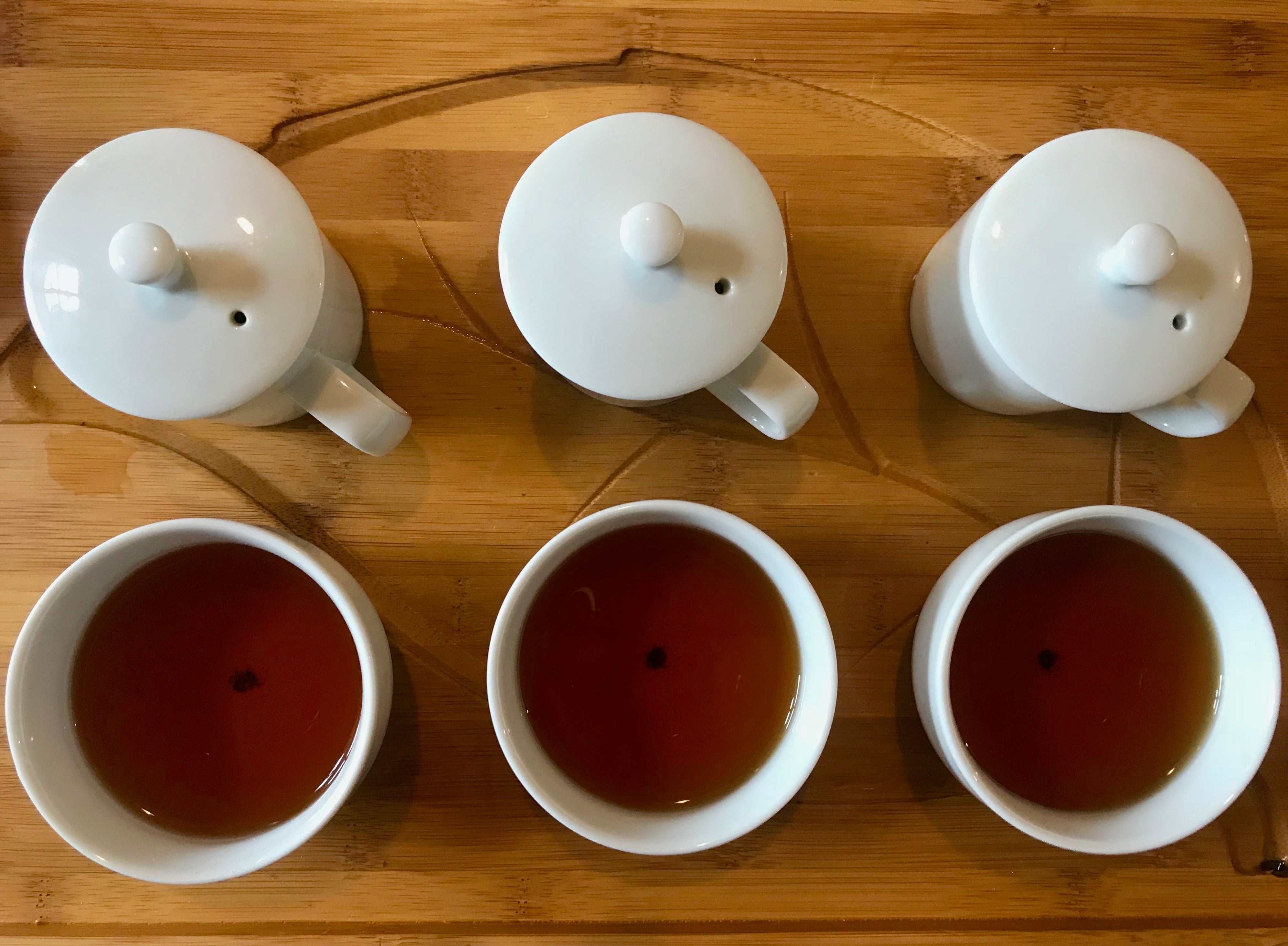 Red Oolong tea brewed