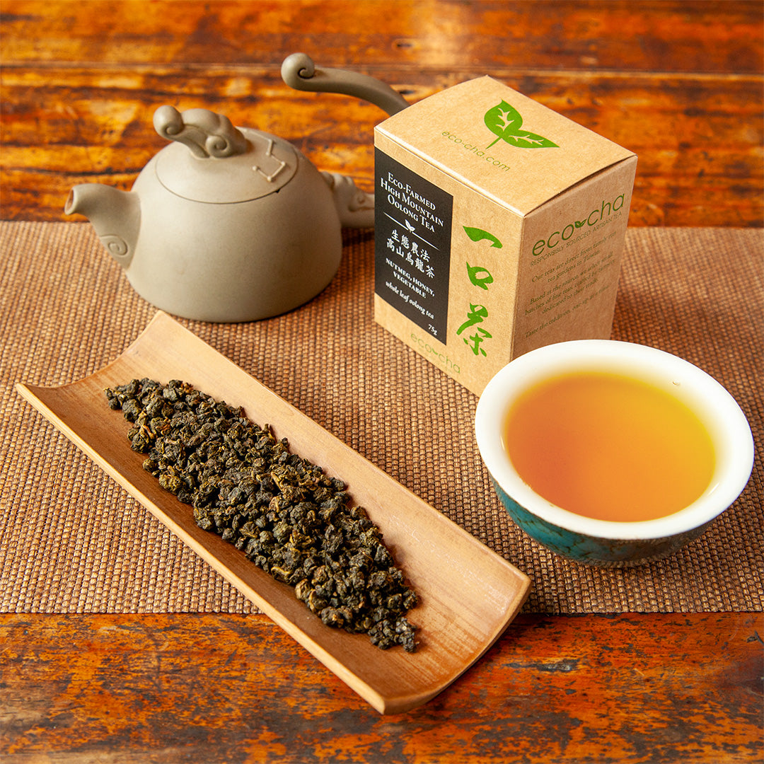 Eco-Farmed High Mountain Oolong Tea | Eco-Cha Teas