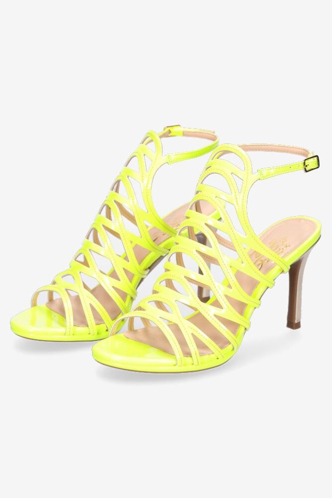 fluro yellow heels