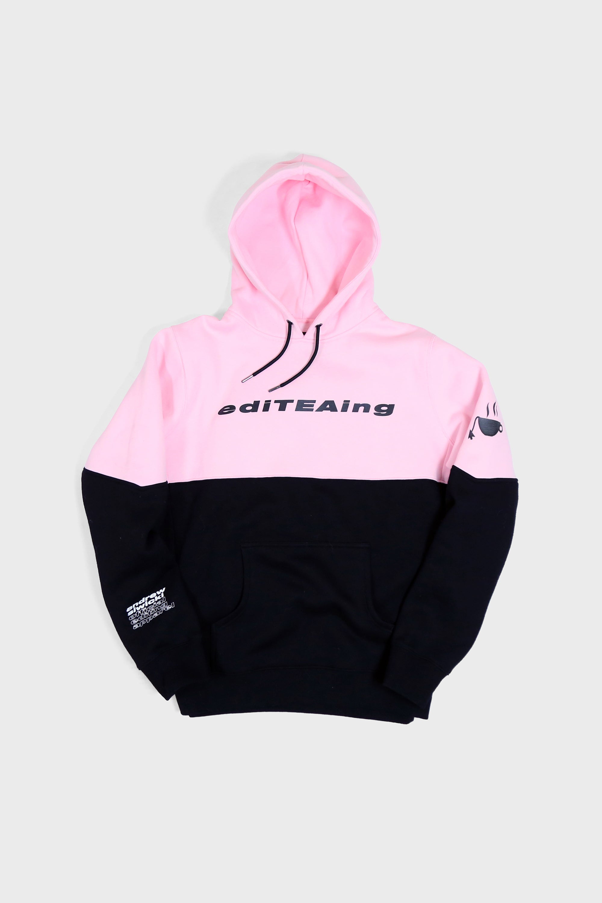 black pink hoodie