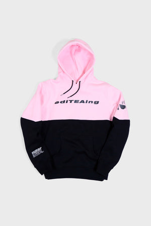 grey pink hoodie