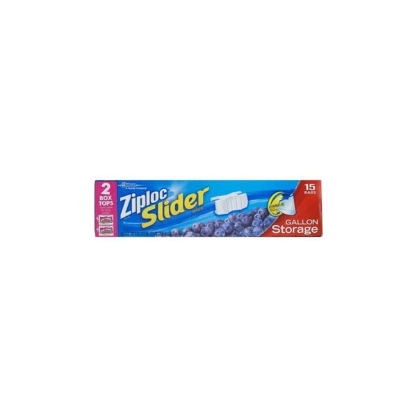 Ziploc Slider Bags, Freezer, Quart 34 Ea