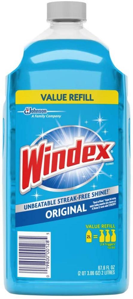 WINDEX 70118 Glass Cleaner Refill Outdoor All-In-One No Scent 2 pk Wipes