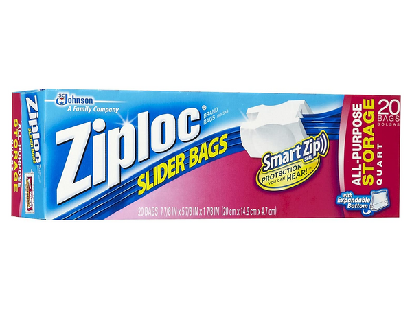 Ziploc Storage Bags Quart - 24 CT 12 Pack – StockUpExpress