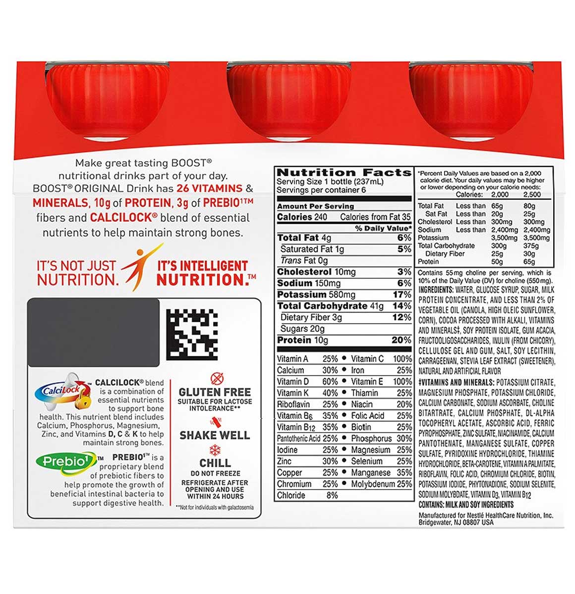 built boost drink mix nutrition facts