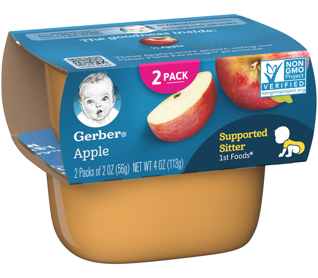 Gerber 1st Foods Apple Supported Sitter Baby Food, 4 OZ