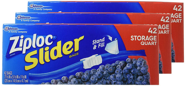 Ziploc Slider Freezer Bags Mixed Pack 104 Ct.