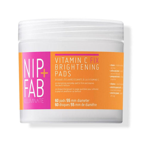 nip + fab vitamin c fix brightening pads