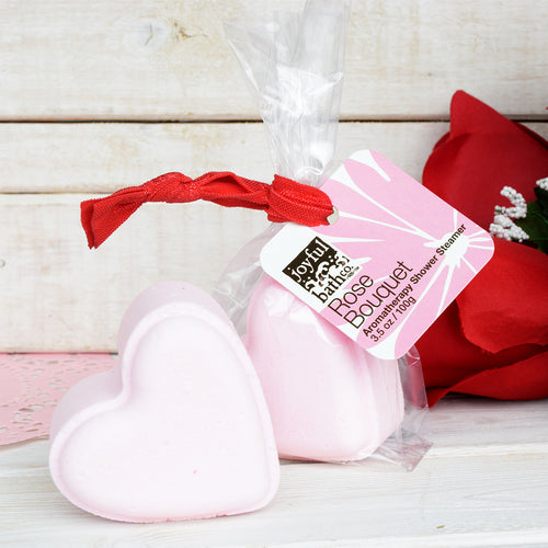 Heart-Shaped Rose Bouquet Shower Steamer