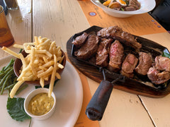 steak and frites by the sea