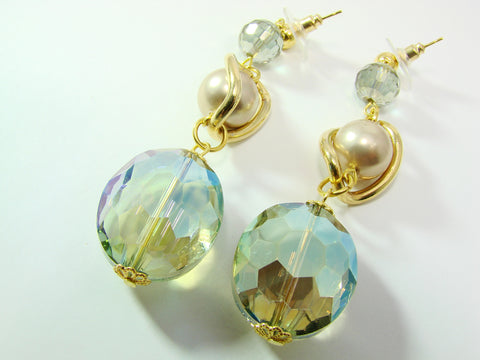 Crystal drop earrings Miami