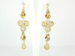 Crystal drop earrings Miami