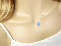 Opal Hamsa Necklace