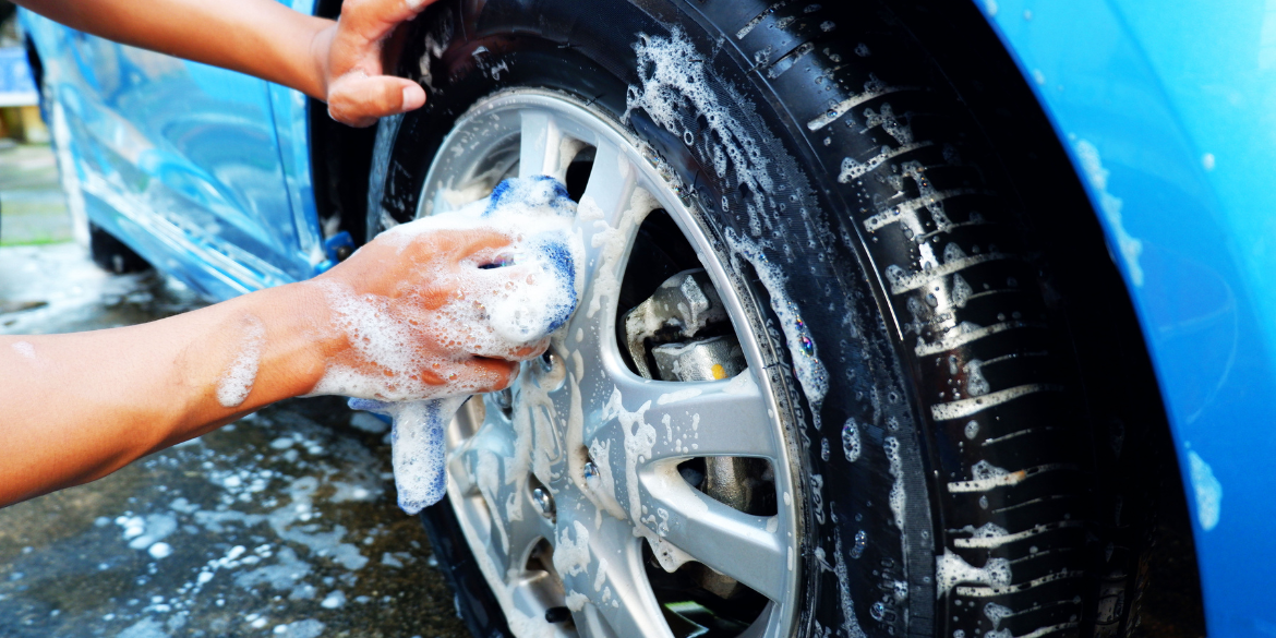 cleaning wheels and tires