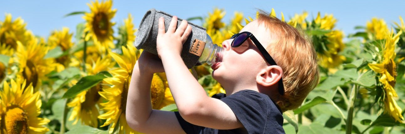 CARRY Trinkflasche mit Schutzhülle für Kinder