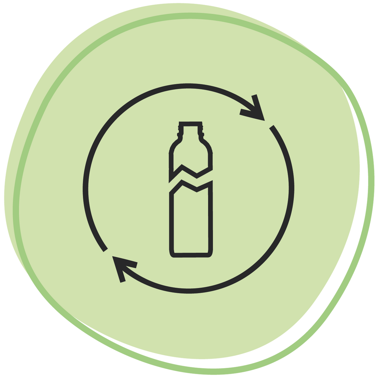 CARRY Bottles sind aus recyceltem Altglas