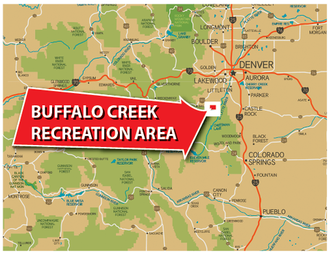 Buffalo Creek Recreation Area - Location Map