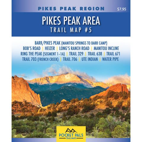 Pike National Forest, Pikes Peak Area, Trail Map