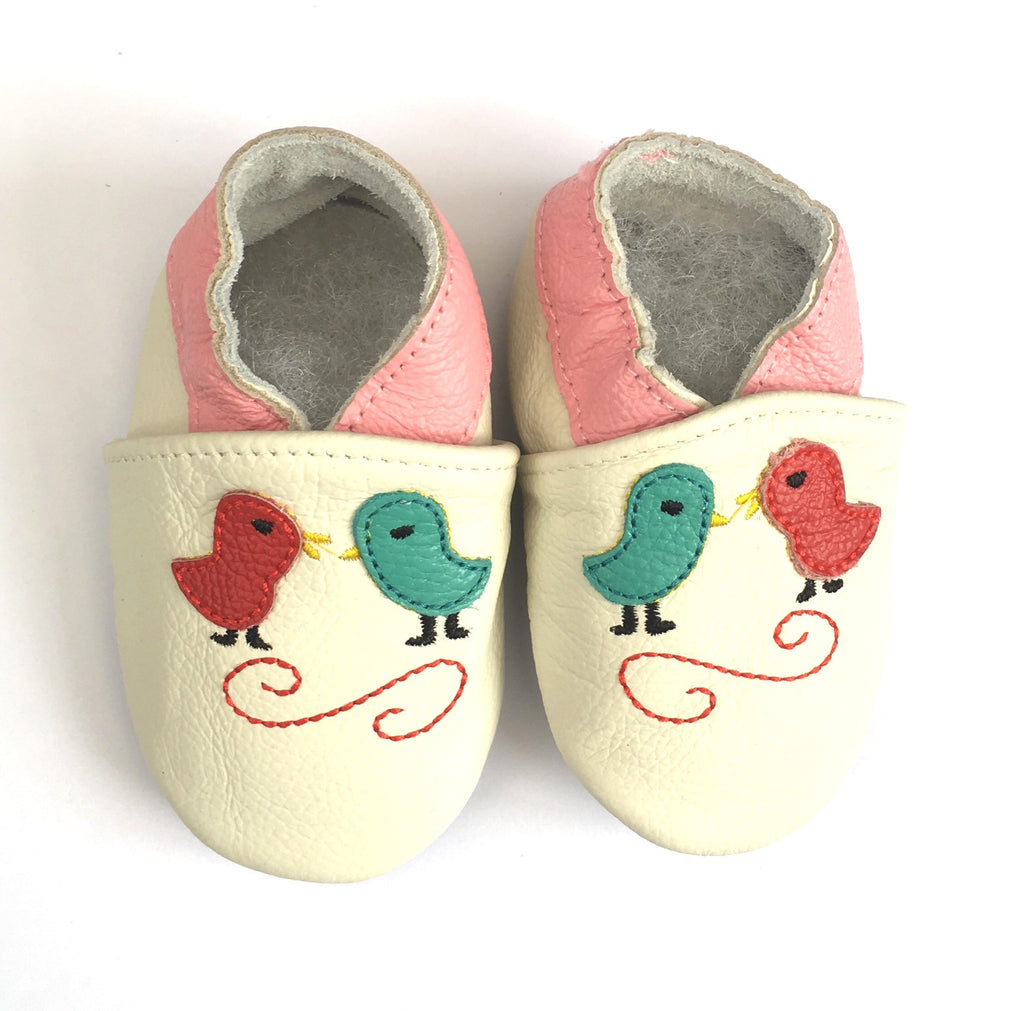 shoes with birds on them
