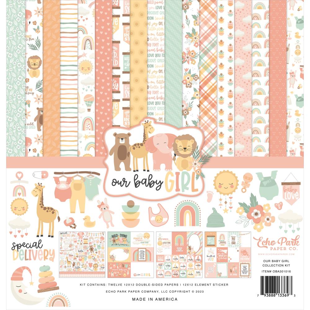 4x4 Journaling Cards Paper - Echo Park - Welcome Baby Boy