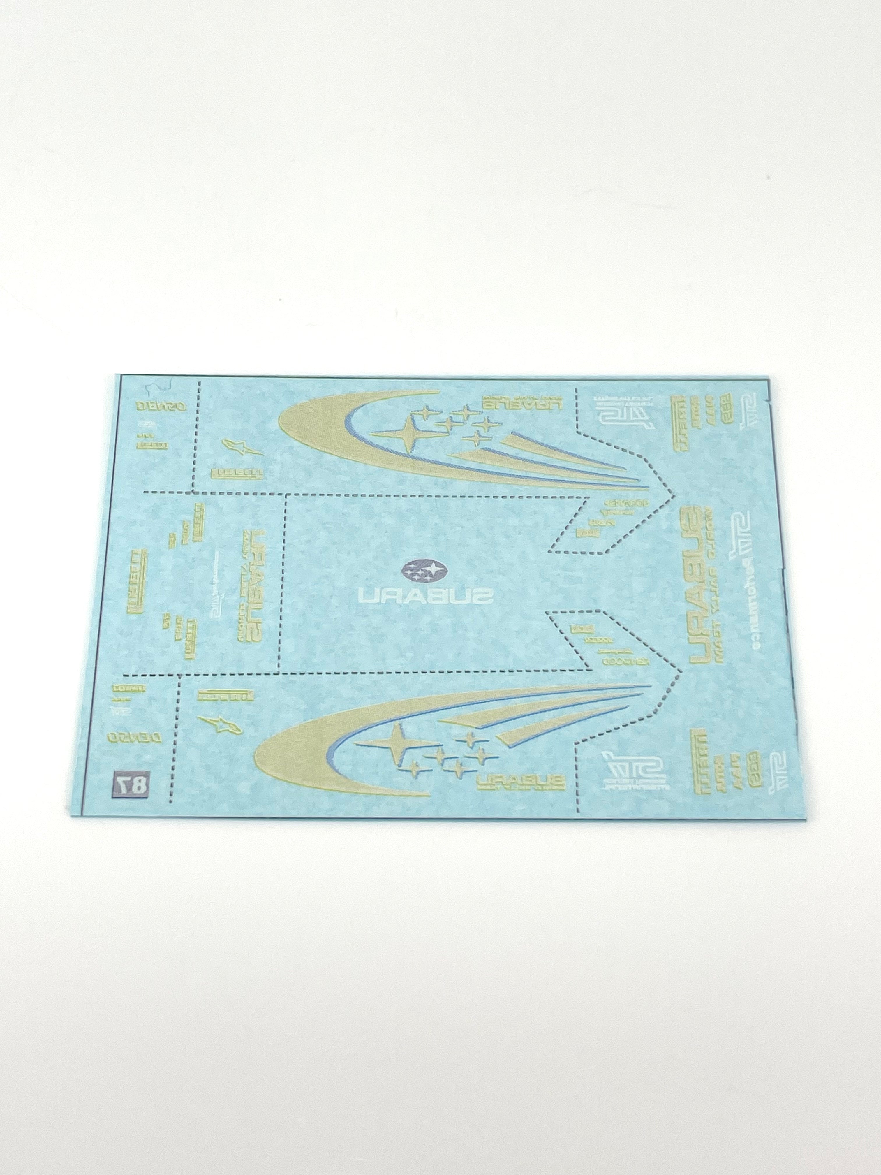 Subaru Rally - JDM - Waterslide Decals