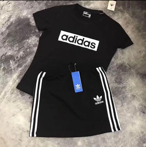 adidas shirt and skirt set