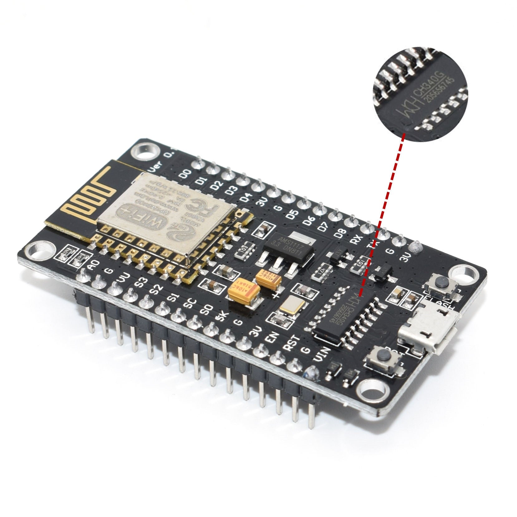 Wireless Module Ch340cp2102 Nodemcu V3 V2 Lua Wifi Internet Of Things 5593