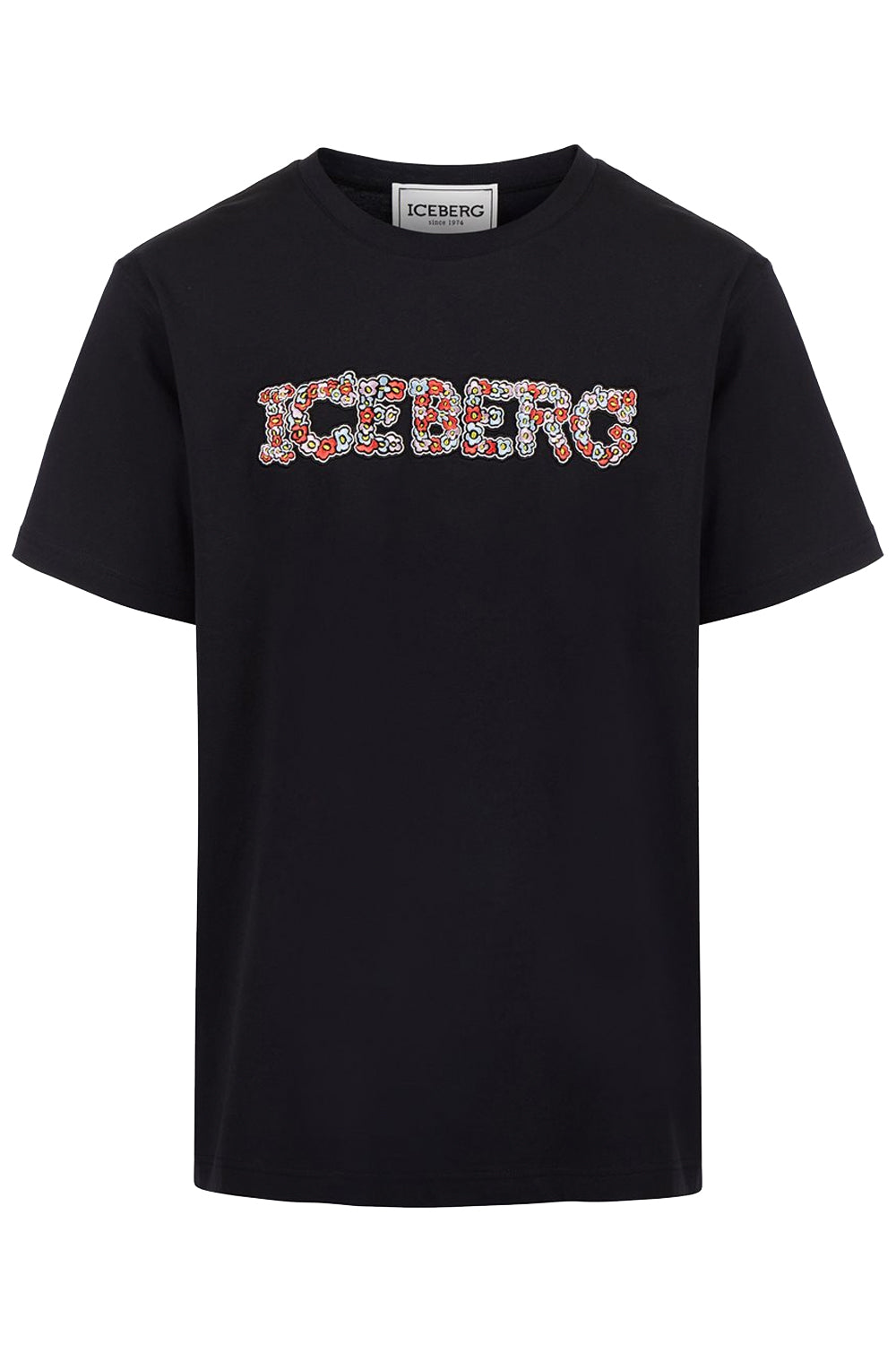 Image of ICEBERG T-shirt con logo floreale