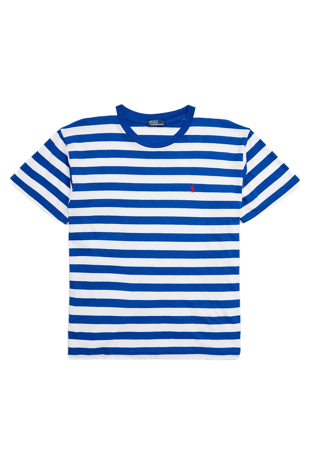 Image of POLO RALPH LAUREN T-shirt girocollo a righe in jersey
