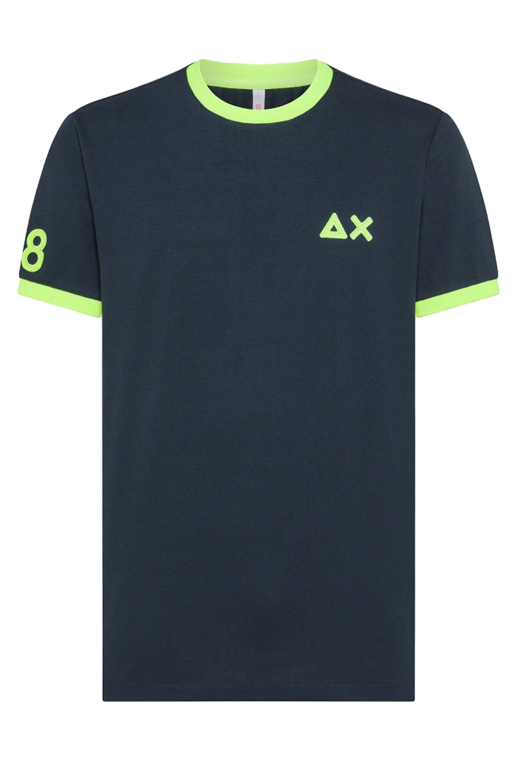 Image of        SUN 68 T-shirt con logo fluo