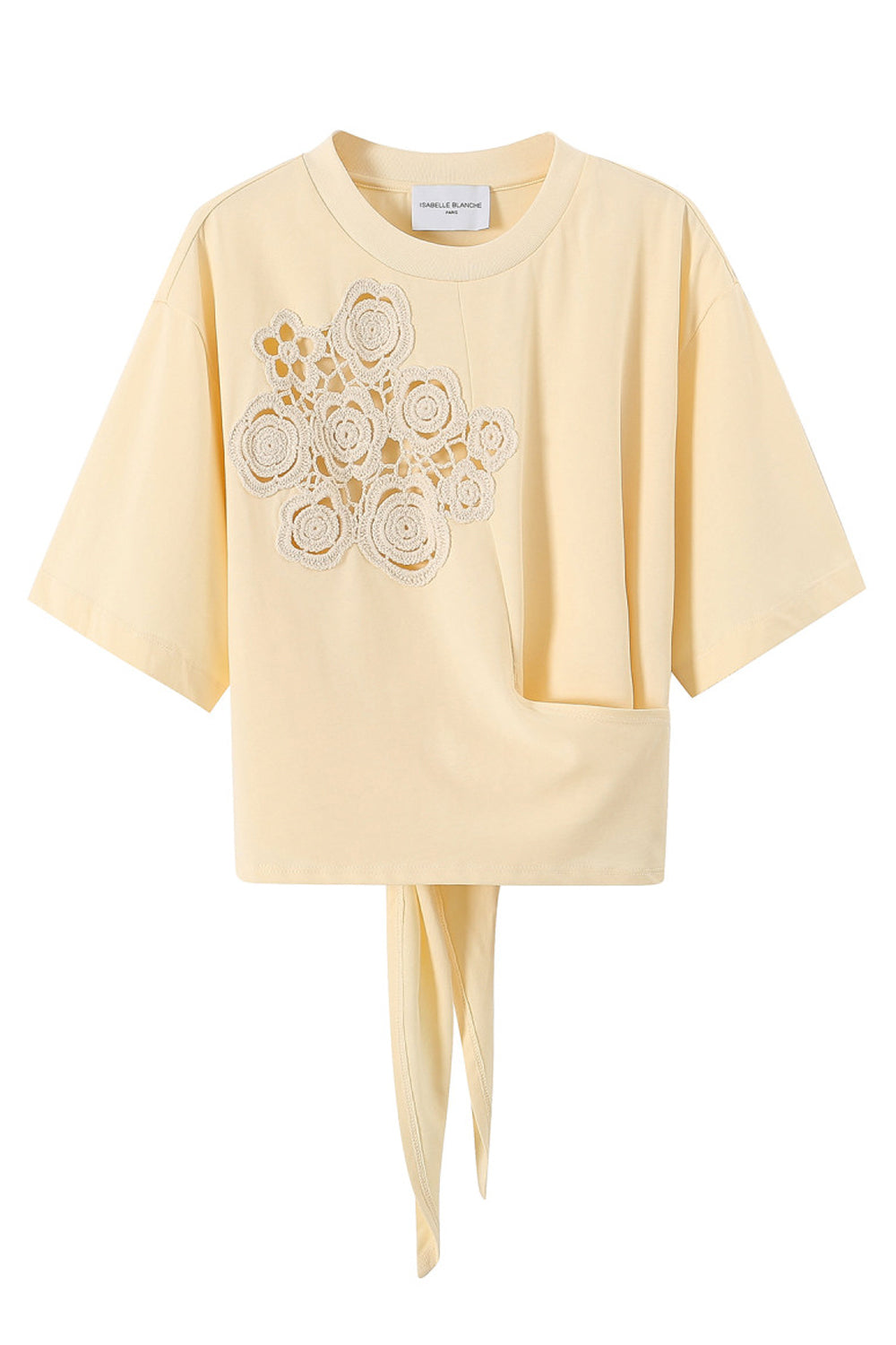 Image of ISABELLE BLANCHE T-shirt con ricamo