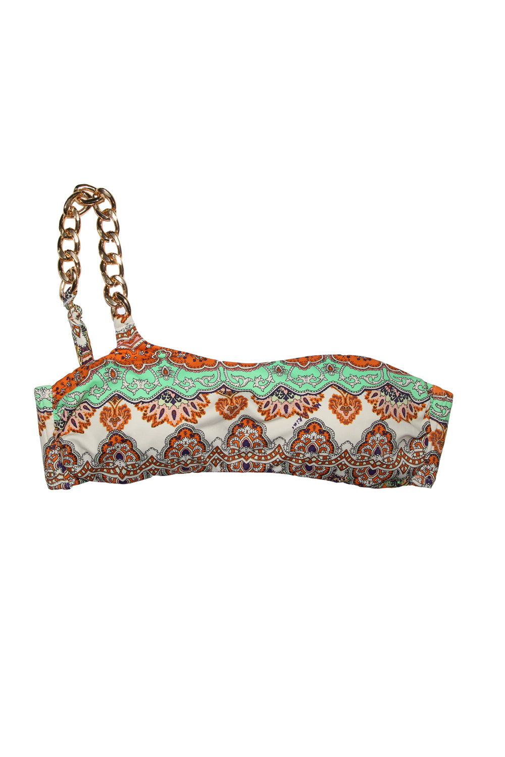 Image of MISSBIKINI Top monospalla con catena