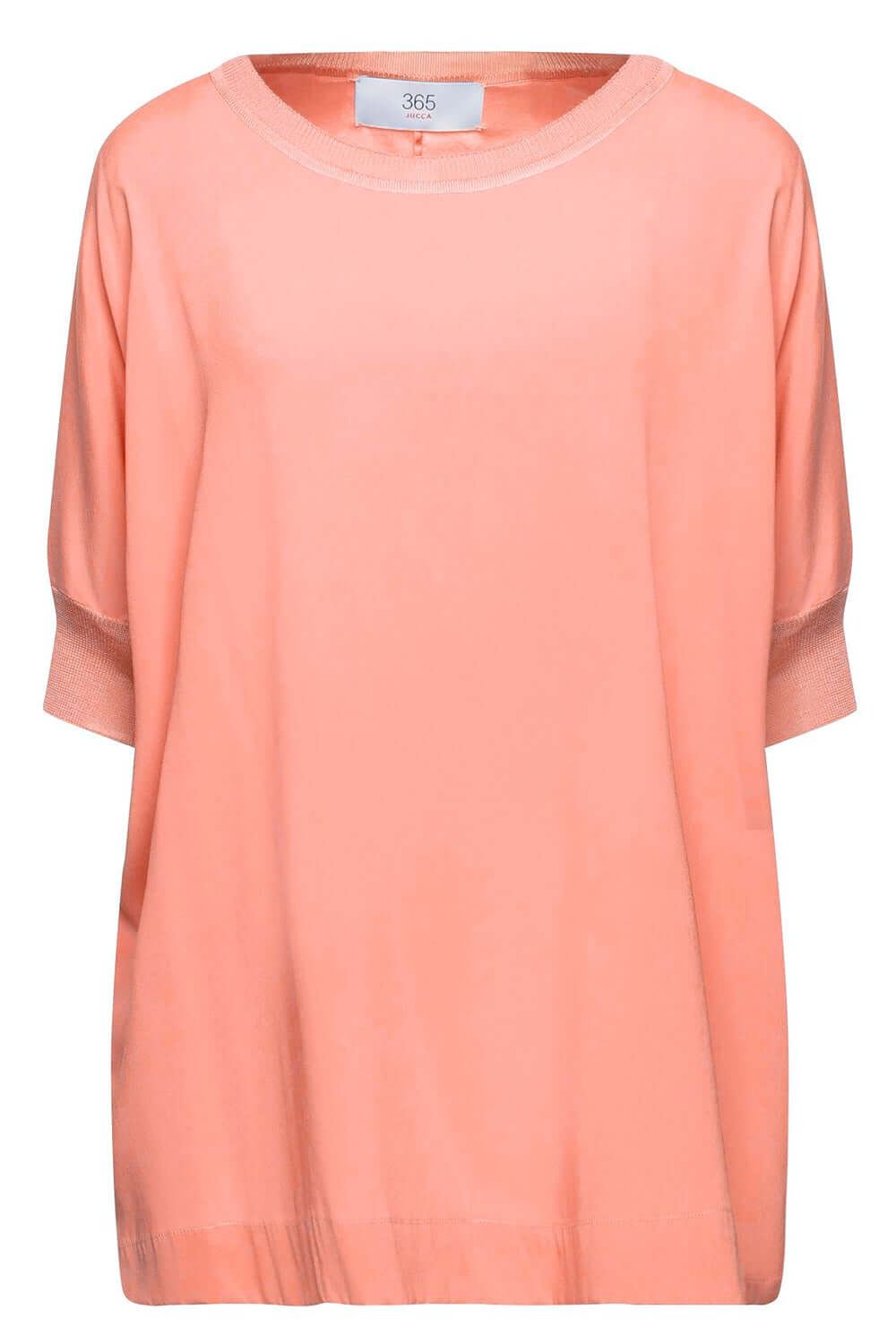 Image of        Blusa bordi in maglia in raso opaco - JUCCA