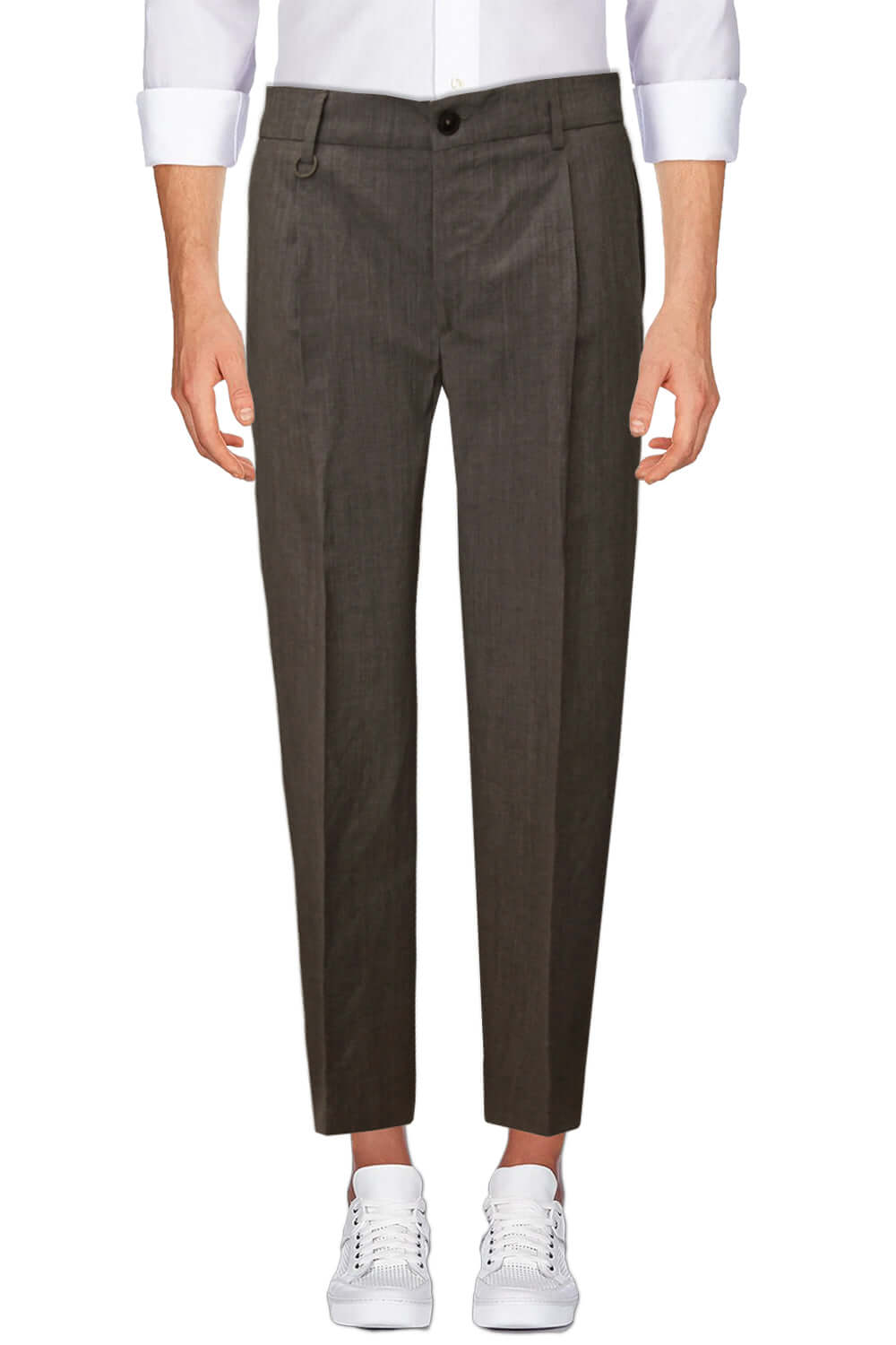 Image of Pantalone in lana e lino - BE ABLE